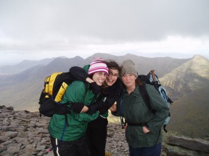 Trekking on Corran Tuathail